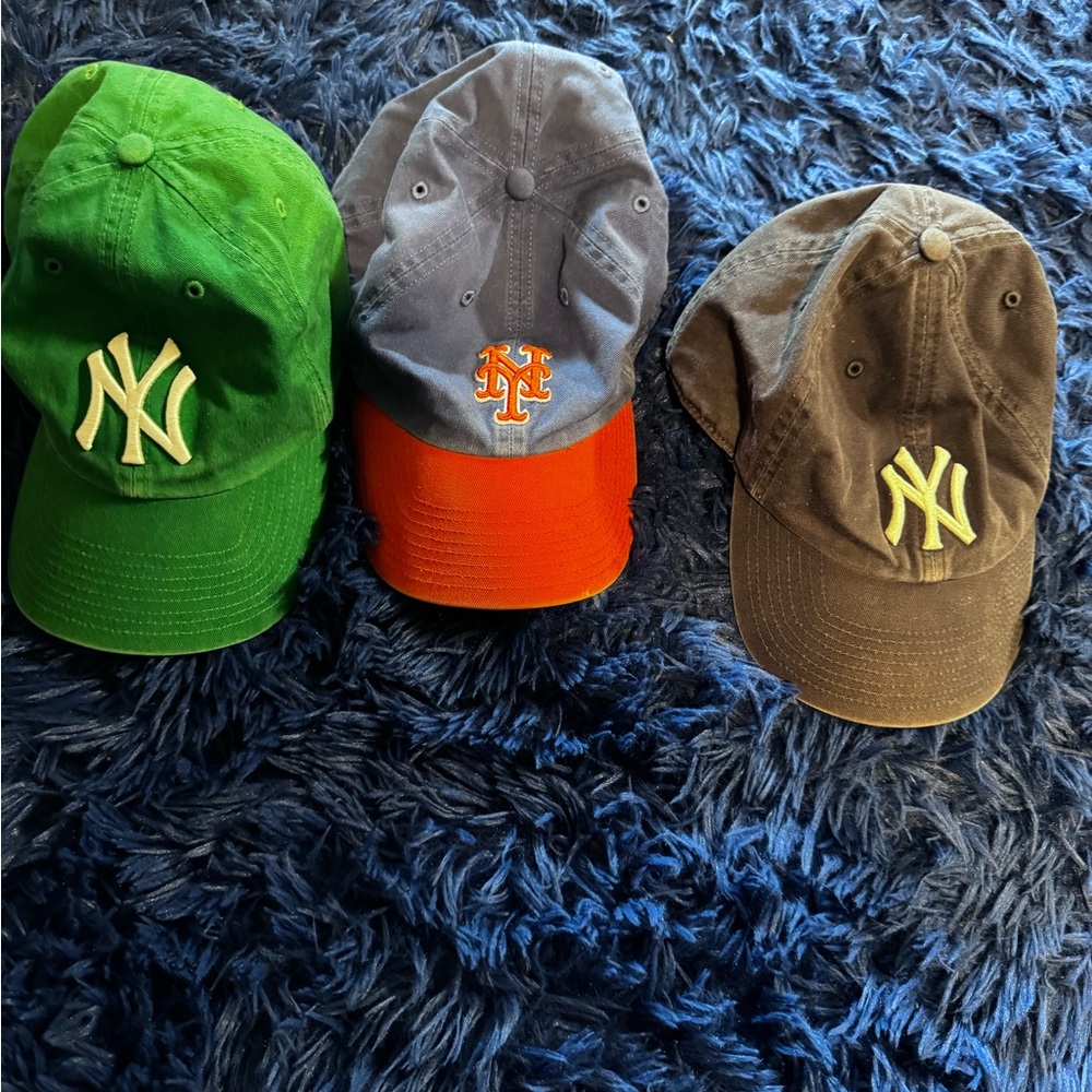 NY and Mets Baseball Caps Set